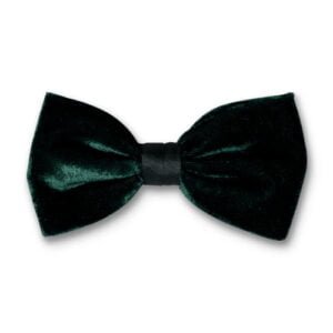 Nœud papillon en velours Vert foncé – Image 1