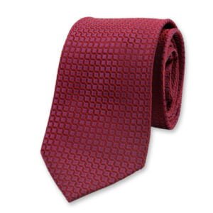 Motif moderne de cravate rouge foncé – Image 1