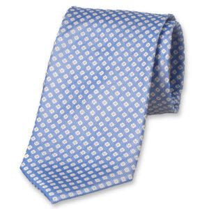 Cravate bleu clair à motif – Image 1
