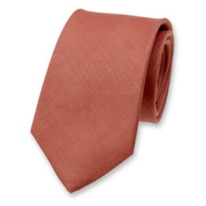 Cravate homme en lin - Terre Cuite – Image 1