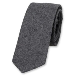 Cravate Gris Foncé - Laine – Image 1