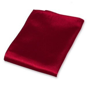 Pochette satin rouge foncé – Image 1