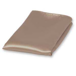 Pochette Beige de satin polyester – Image 1