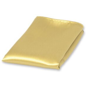 Pochette jaune pale de satin polyester – Image 1